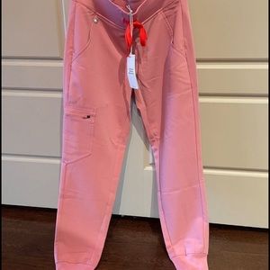 Chalk pink FIGS! NWT. NEVER worn. Xs petite